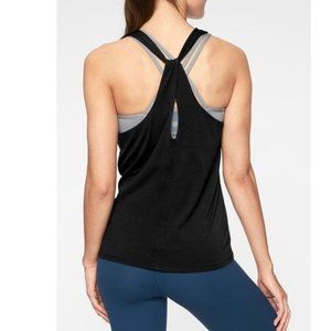 Athleta I Essence Cross Back I Black Tank I Size XL Tall